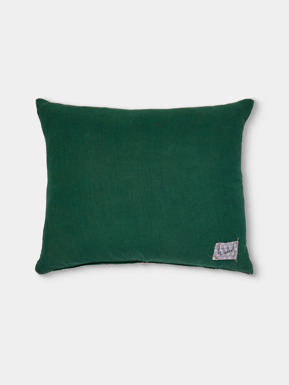 By Walid - 19th-Century Needlepoint Wool and Damask Pillow (21.5in/55cm) - Multiple - ABASK