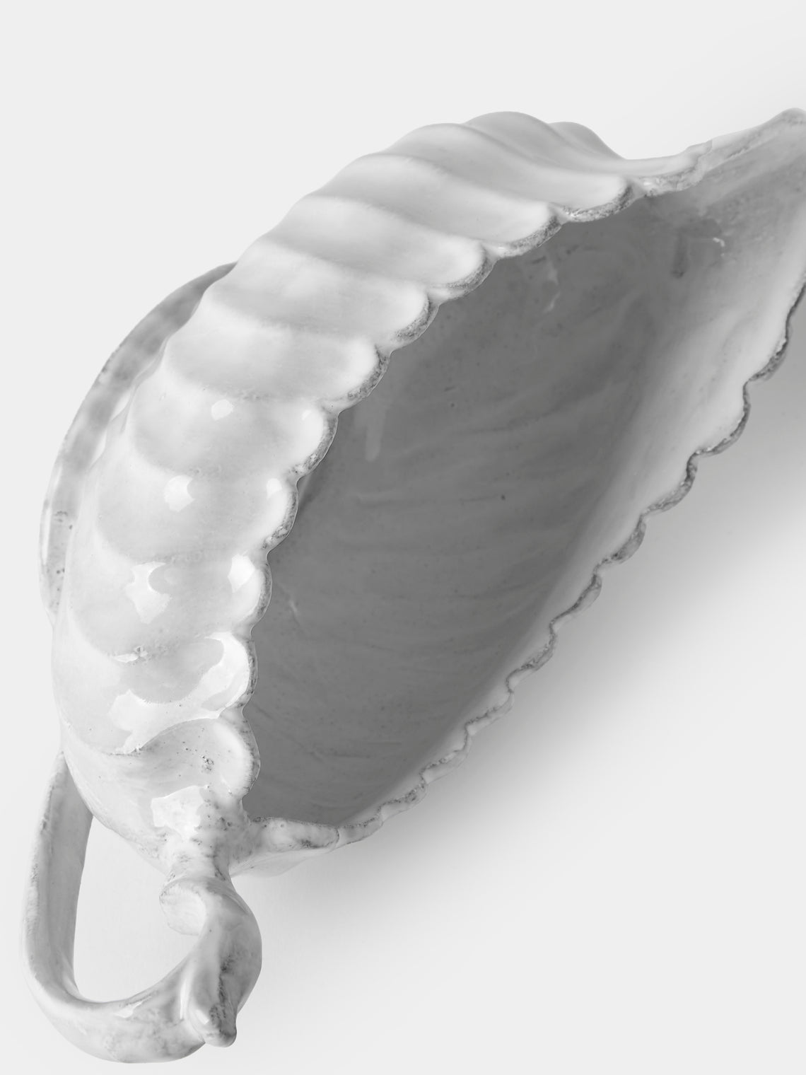 Astier de Villatte - Peggy Hand-Glazed Ceramic Sauce Boat - White - ABASK