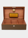 Giobagnara - Santiago Leather Large Humidor Case (80 Cigars) - Brown - ABASK - 