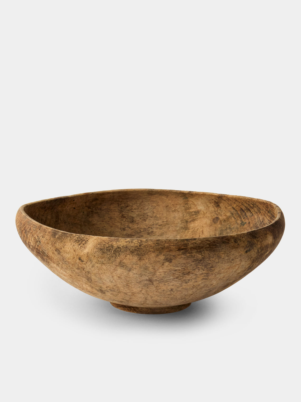 Iida Woodturning - Hand-Turned Earth-Finish Oak Bowl - Brown - ABASK - 