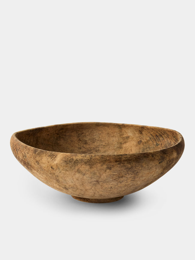 Iida Woodturning - Hand-Turned Earth-Finish Oak Bowl - Brown - ABASK - 