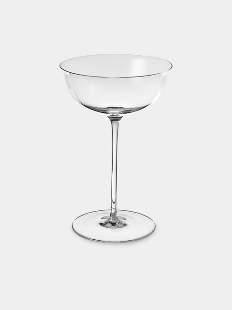 Lobmeyr - | Set of 2 | Patrician Crystal Champagne Coupes - Clear - ABASK