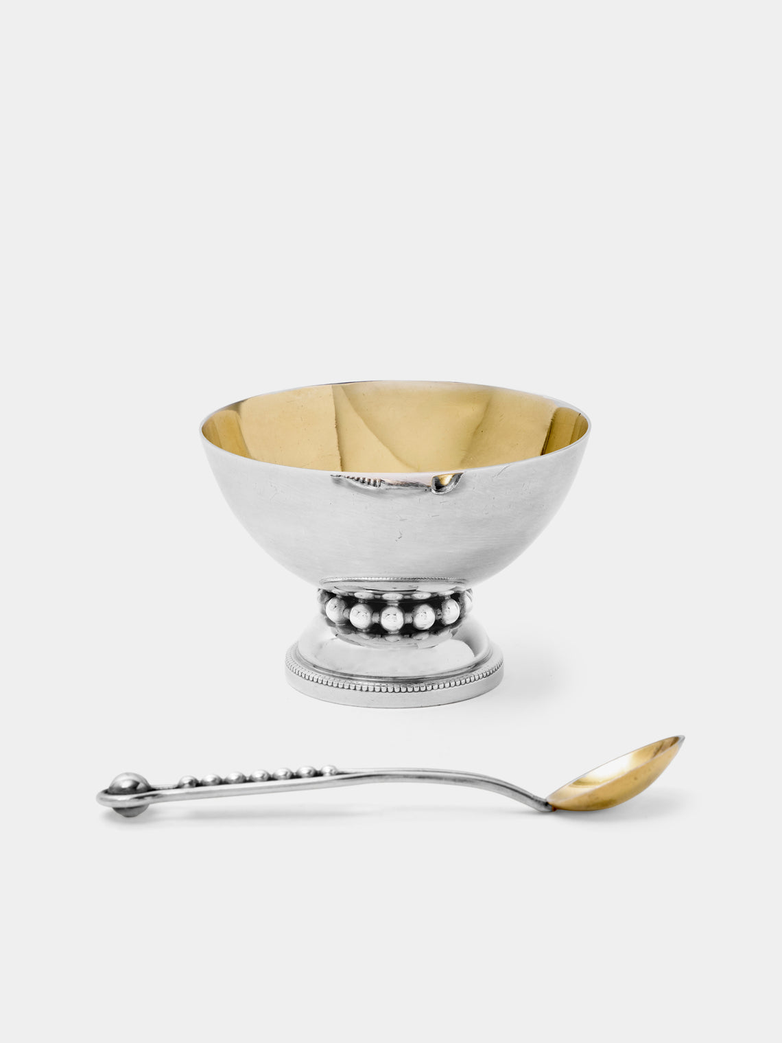 Antique and Vintage - 1930s Silver-Plated Ice Cream Bowls and Spoons (Set of 6) - Silver - ABASK