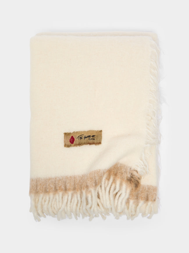 The House of Lyria - Amaranto Wool Throw (73in/1.9m) - Natural - ABASK