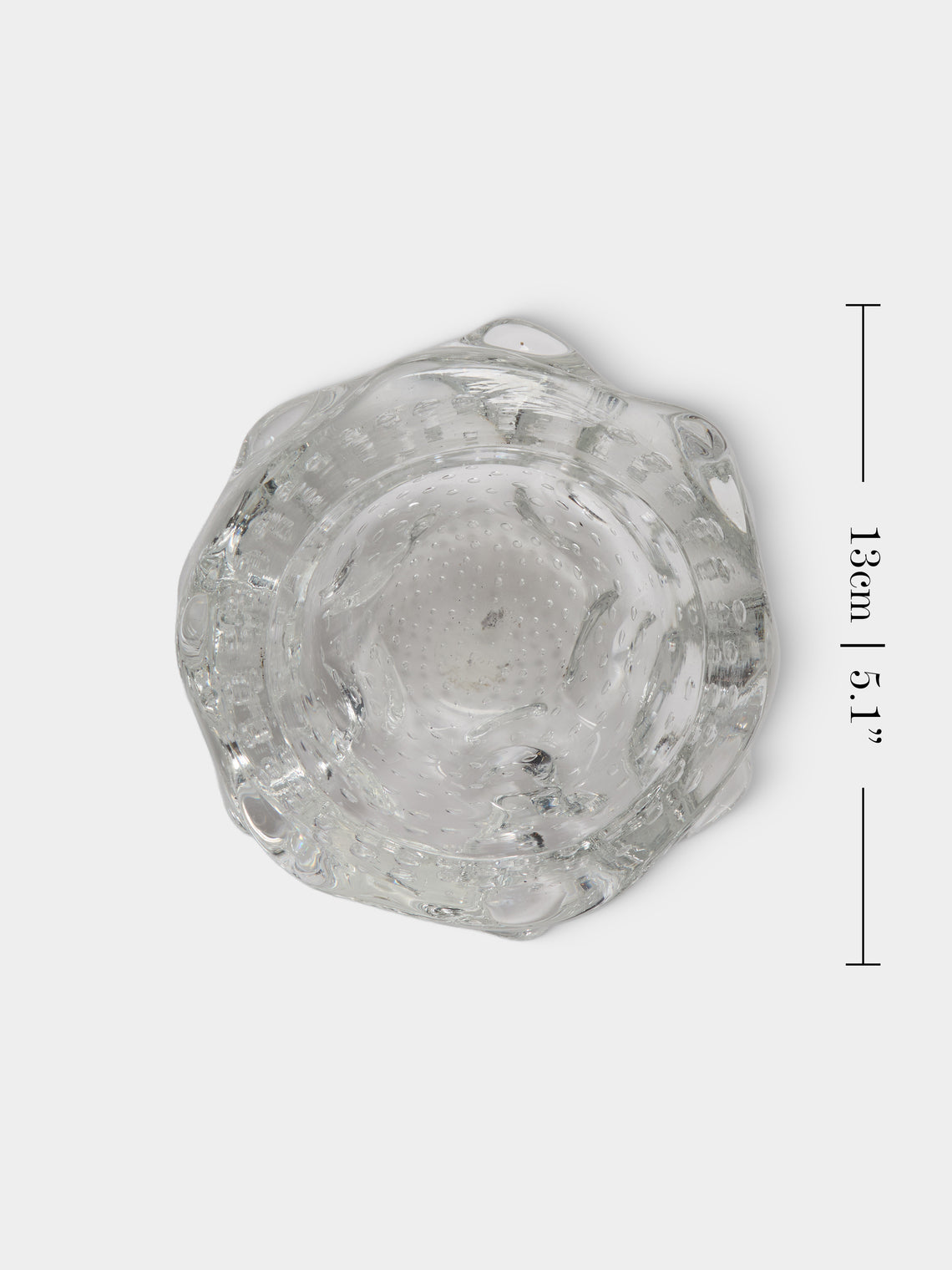 Antique and Vintage - 1960s Barovier & Toso Glass Trinket Bowl - Clear - ABASK