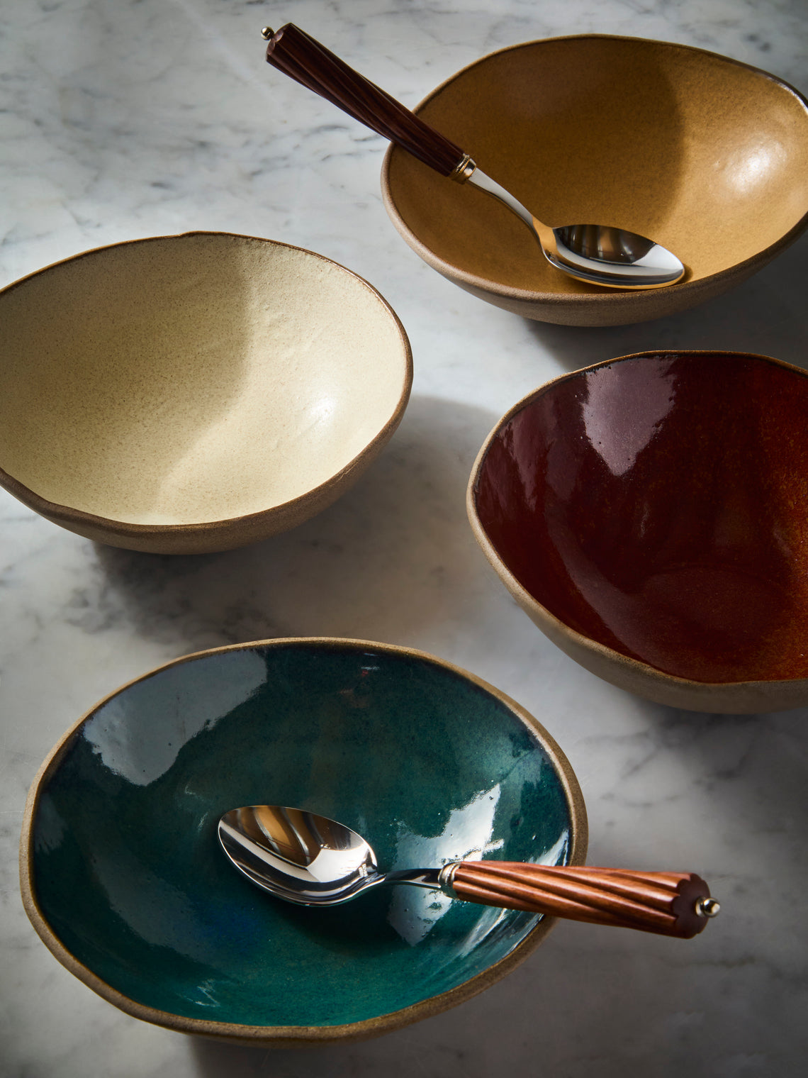 Hana Karim Studio - Hand-Built Stoneware Breakfast Bowls (Set of 4) - Multiple - ABASK