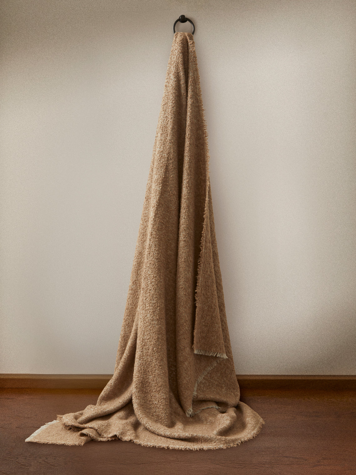 Alonpi - Peaks Cashmere and Silk Throw (78.5in/2m) - Brown - ABASK