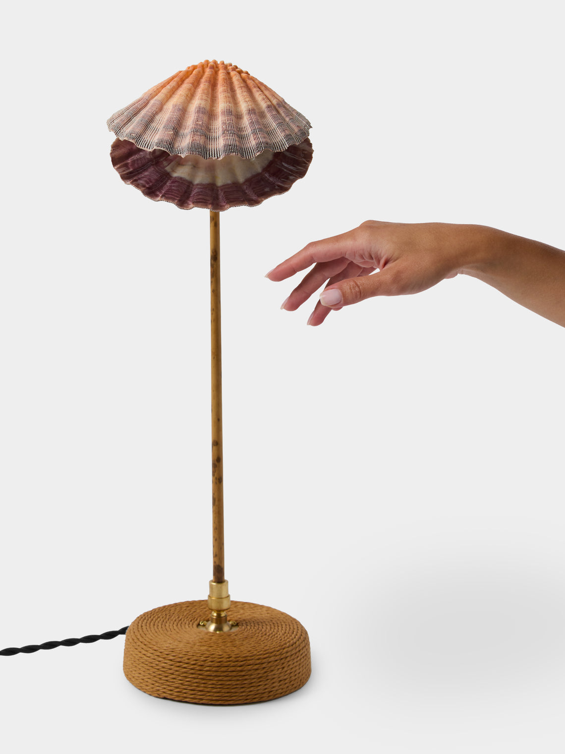 Tennant New York - Ventimiglia Bamboo and Lion's Paw Table Lamp - Orange - ABASK