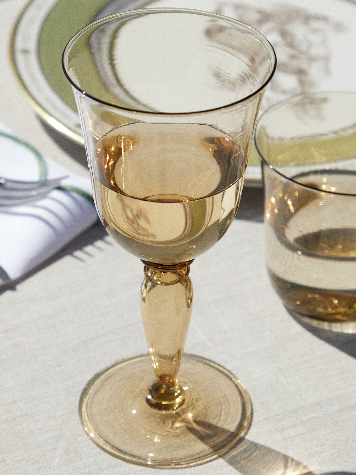 Yali Glass - Roma Hand-Blown Murano Glass Collection - Yellow - ABASK