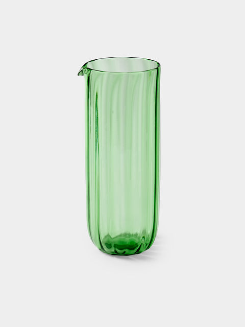 Yali Glass - Wave Hand-Blown Murano Glass Carafe - Green - ABASK - 