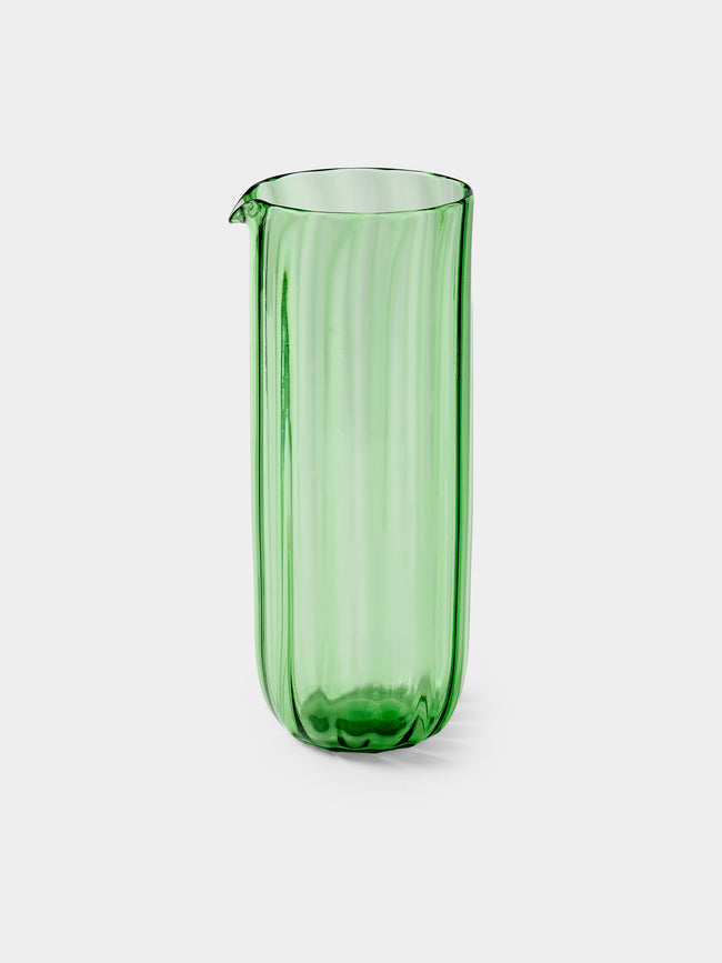 Yali Glass - Wave Hand-Blown Murano Glass Carafe - Green - ABASK - 