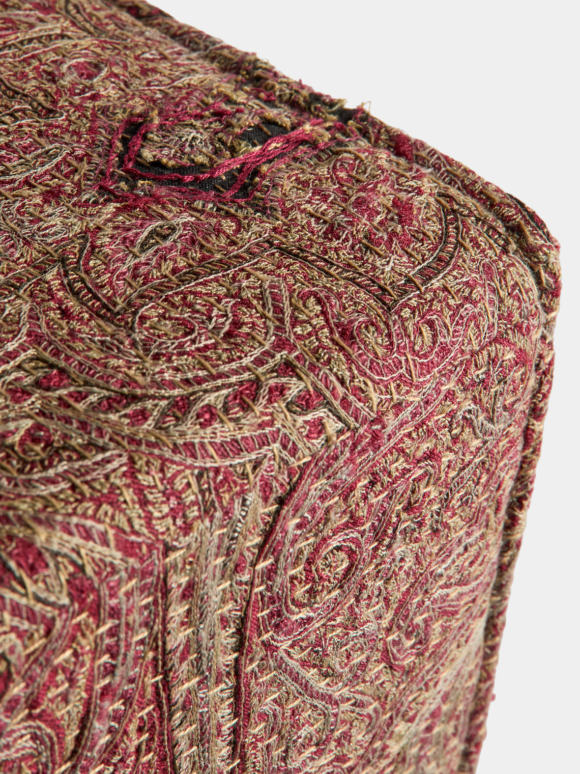By Walid - 19th-Century Paisley Cube (15.5in/40cm) - Multiple - ABASK