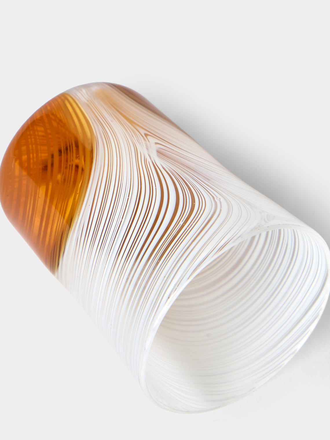 Droulers - Hand-Blown Murano Glass Tumbler - Orange - ABASK