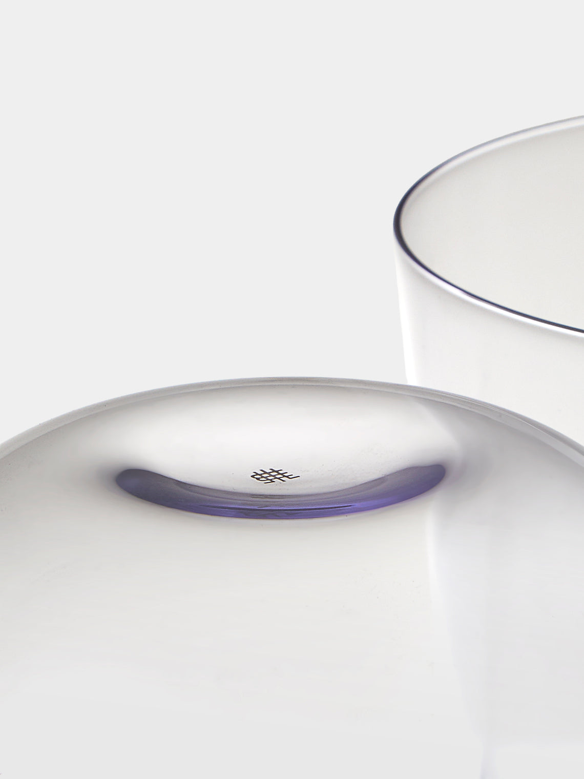 Lobmeyr - | Set of 2 | Alpha Crystal Tumblers - Purple - ABASK