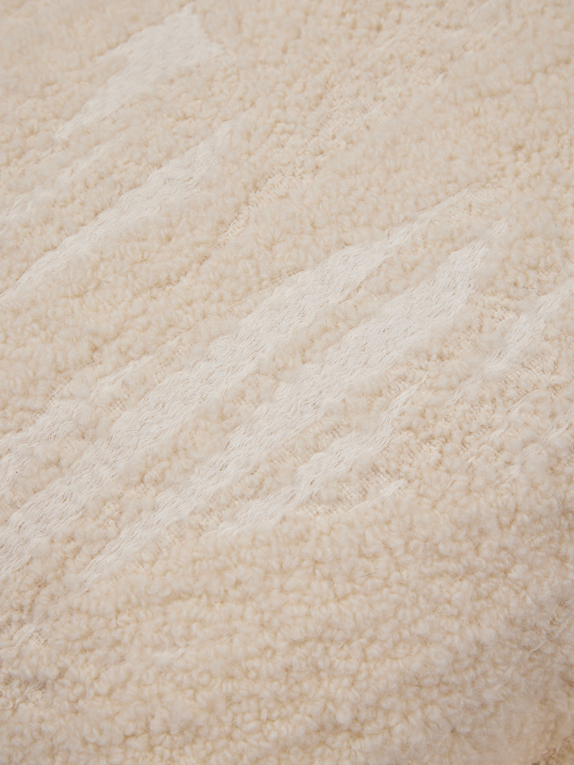 The House of Lyria - Biplex Wool and Cotton Cushion (23.5in/60cm) - Cream - ABASK