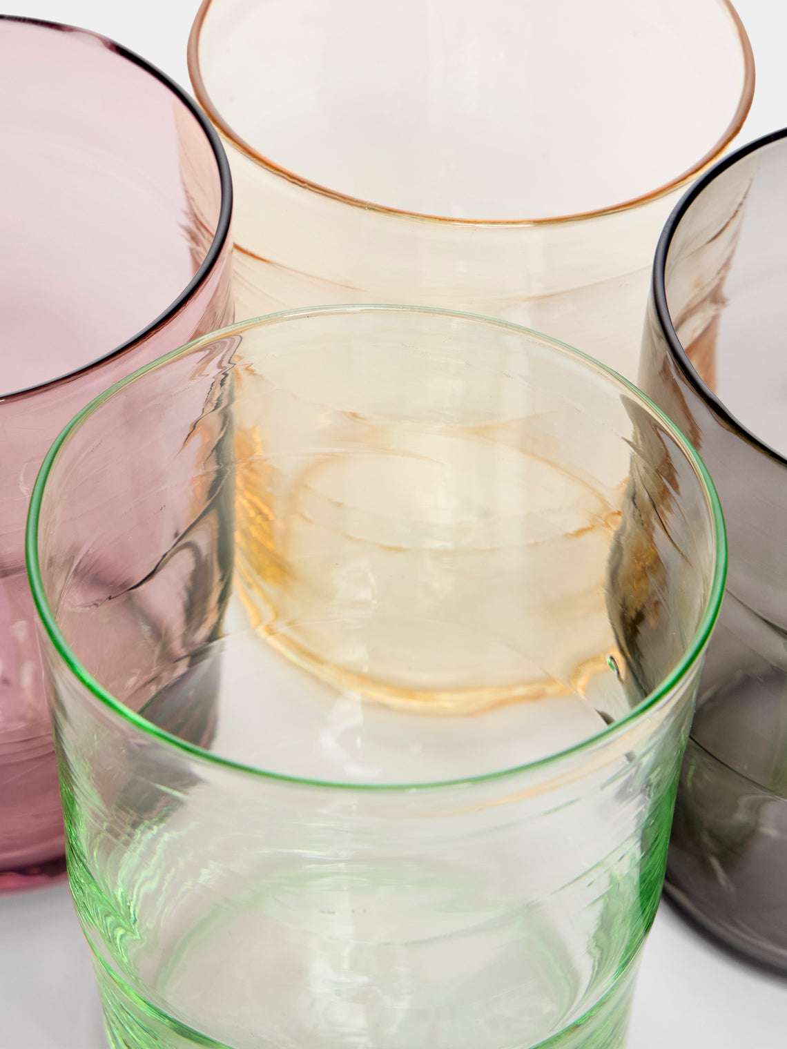 Michael Ruh Studio - Urban Hand-Blown Glass Highballs (Set of 4) - Multiple - ABASK