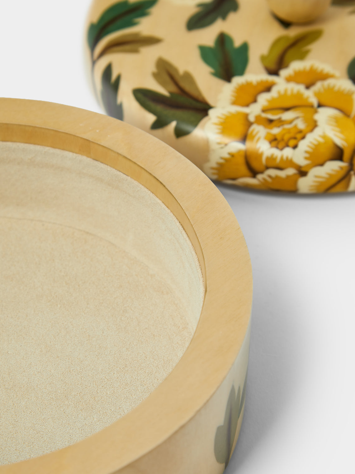 Silvia Furmanovich - Peonies Marquetry Wood Box - Multiple - ABASK