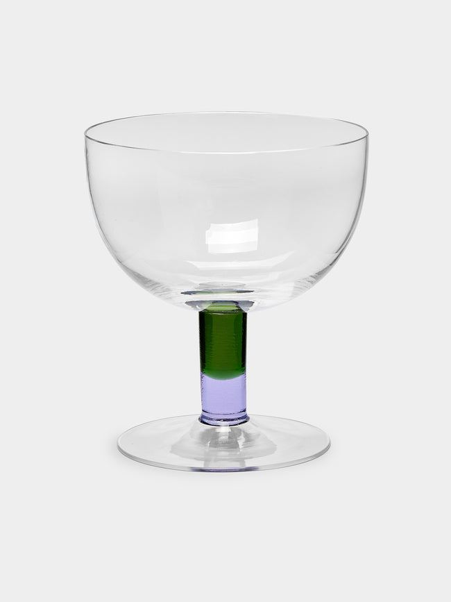 NasonMoretti - Archive Revival 1978 Hand-Blown Murano Glass Coupe Bowls (Set of 2) - Clear - ABASK- 