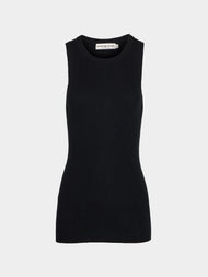 Arch4 - Manon Baby Goat Cashmere Tank Top | Size: M - Black - ABASK - 