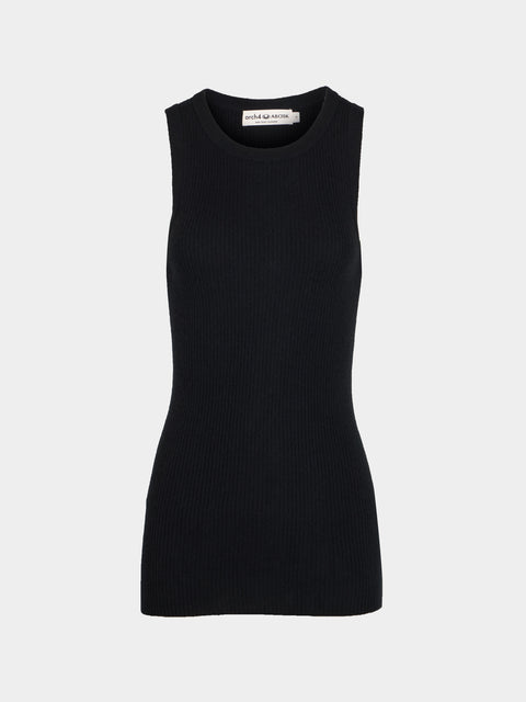 Arch4 - Manon Baby Goat Cashmere Tank Top | Size: M - Black - ABASK - 