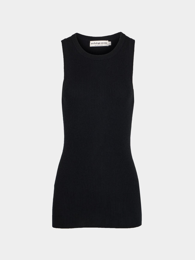 Arch4 - Manon Baby Goat Cashmere Tank Top | Size: M - Black - ABASK - 