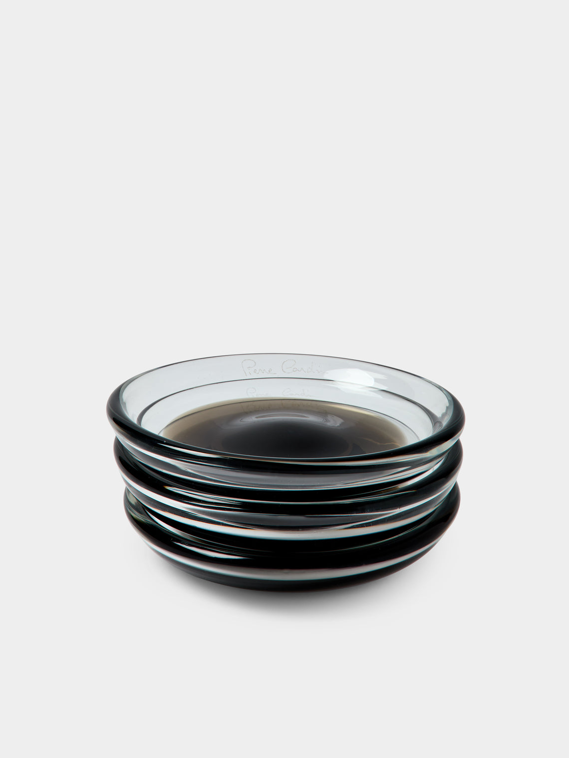 Antique and Vintage - | Set of 3 | 1970s Venini x Pierre Cardin Murano Glass Bowls - Clear - ABASK - 