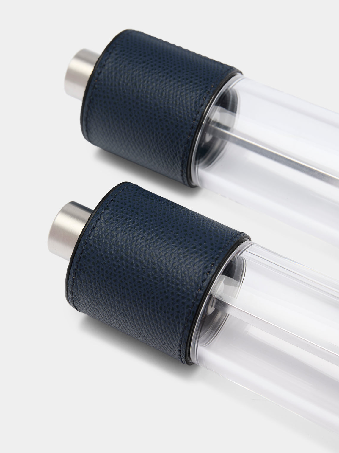 Giobagnara - Otello Leather Salt and Pepper Mills (Set of 2) - Navy - ABASK