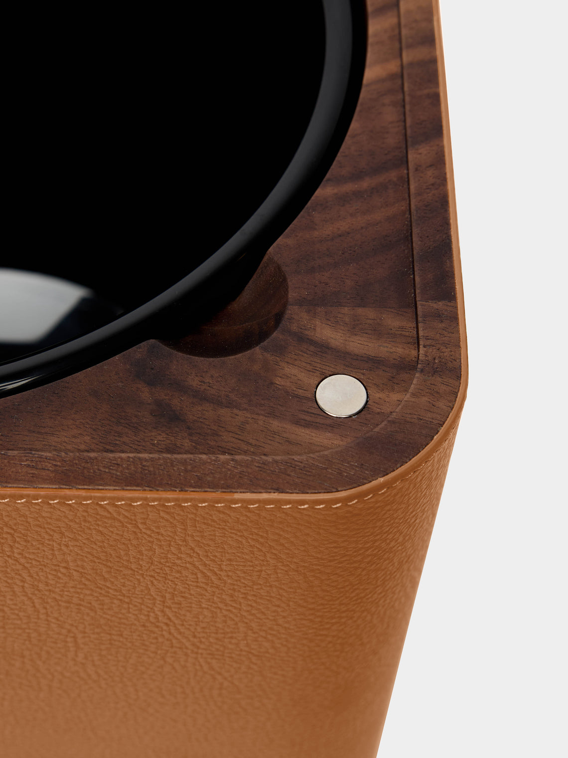 Giobagnara x Poltrona Frau - Leather Wastepaper Bin -  - ABASK