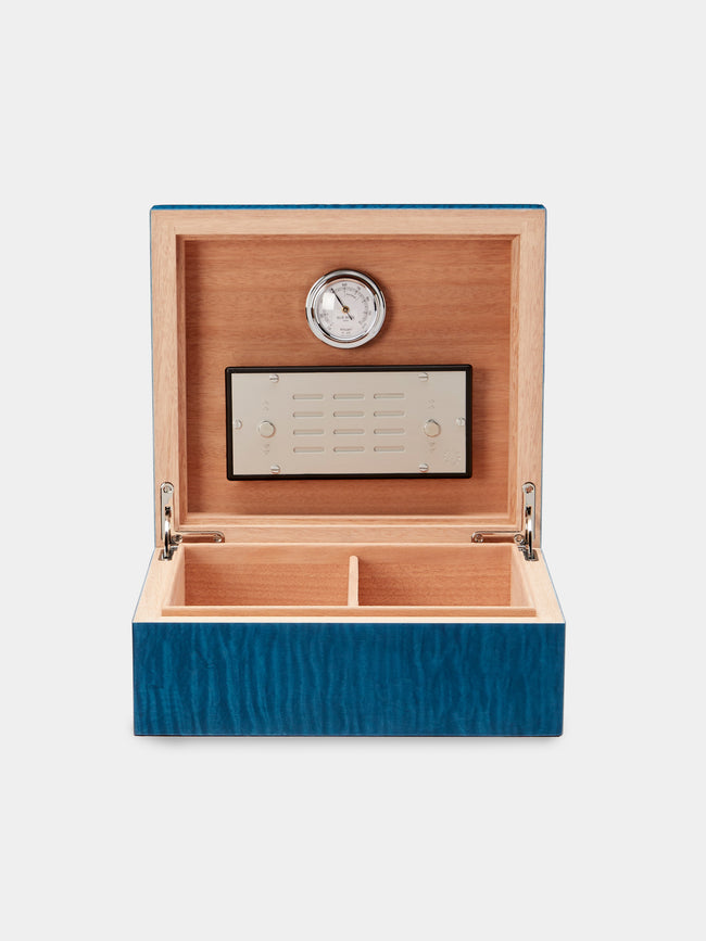 Elie Bleu - Fruit Sycamore Humidor Case (50 Cigars) - Blue - ABASK - 