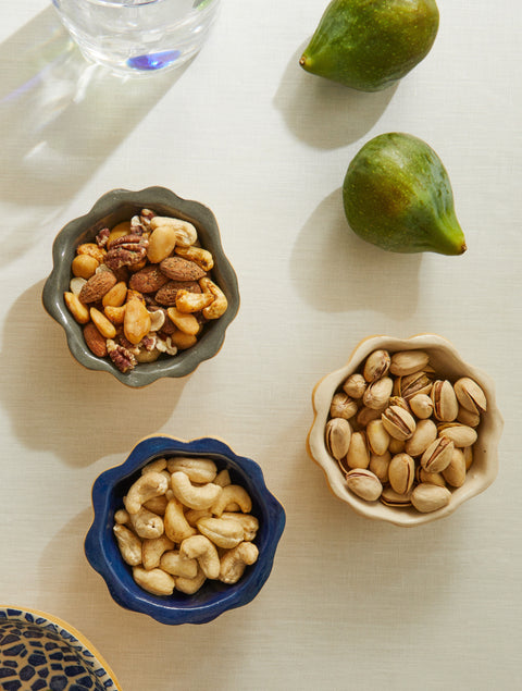 Terrafirma Ceramics - Ceramic Scalloped Dipping Bowls (Set of 3) -  - ABASK