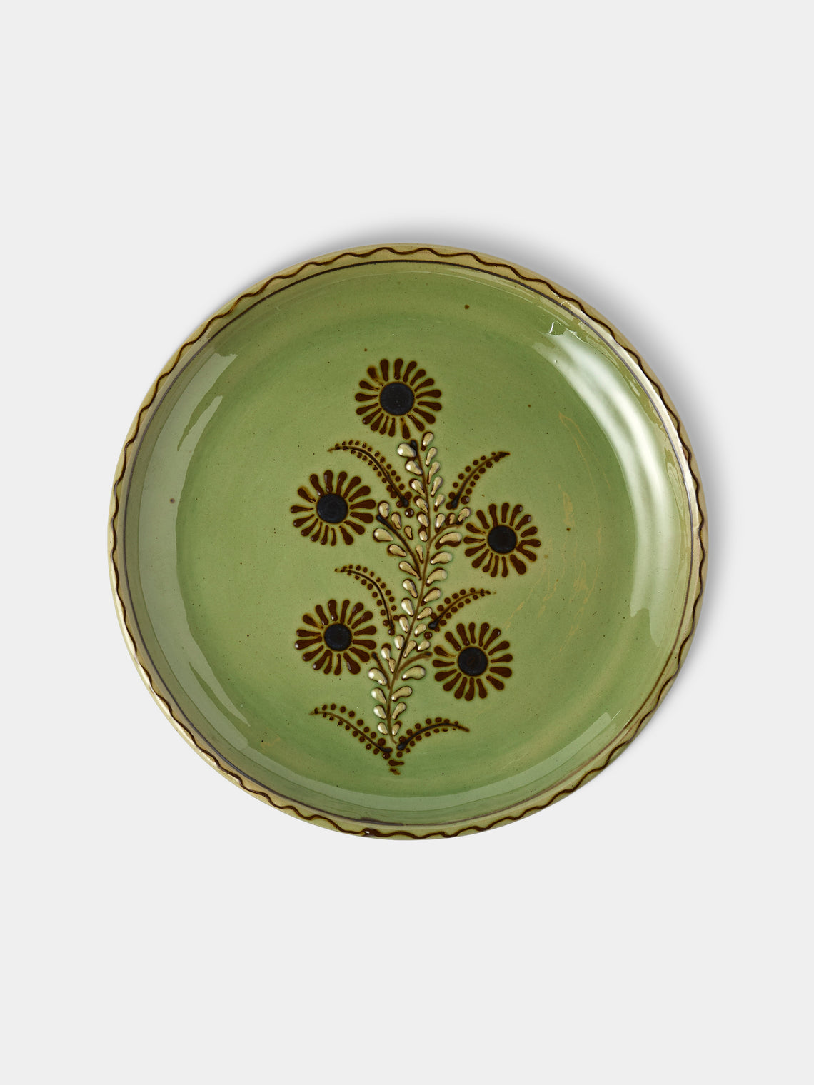 Poterie d’Évires - Flowers Hand-Painted Ceramic Plates – 8in/20cm (Set of 6) - Multiple - ABASK