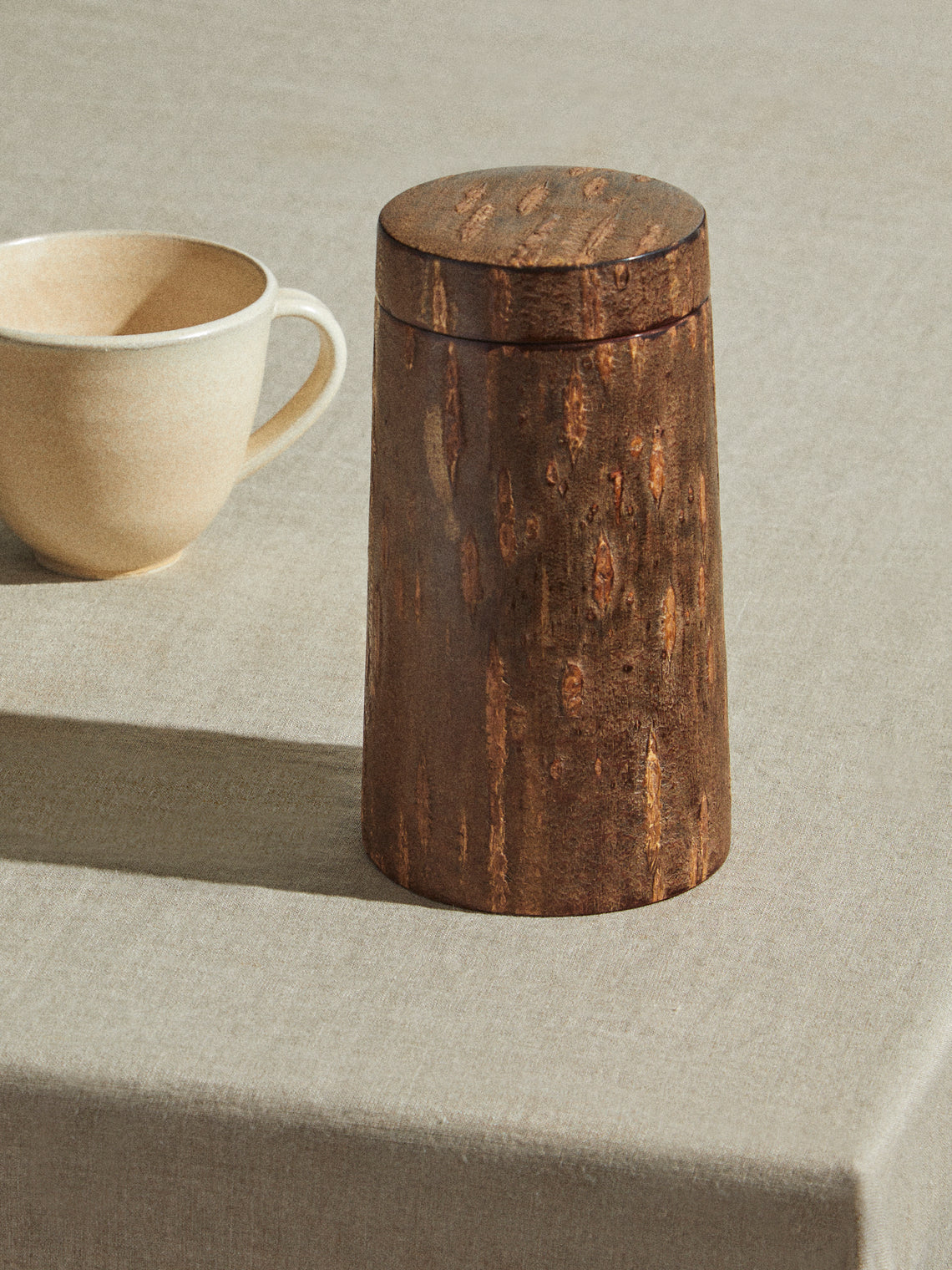 Denshiro - Polished Cherry Bark Canister - Brown - ABASK