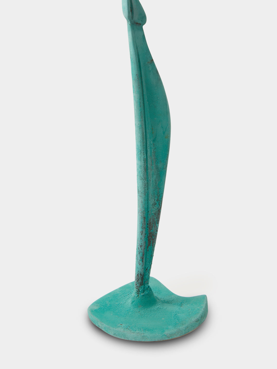 Shaha Raphael - Low Tide Fishbone Hand-Cast Brass Medium Candelabra - Green - ABASK