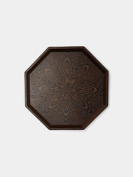 Mori Kougei - Poke Wenge Wood Square Tray (11in/27.5cm) - Brown - ABASK - 