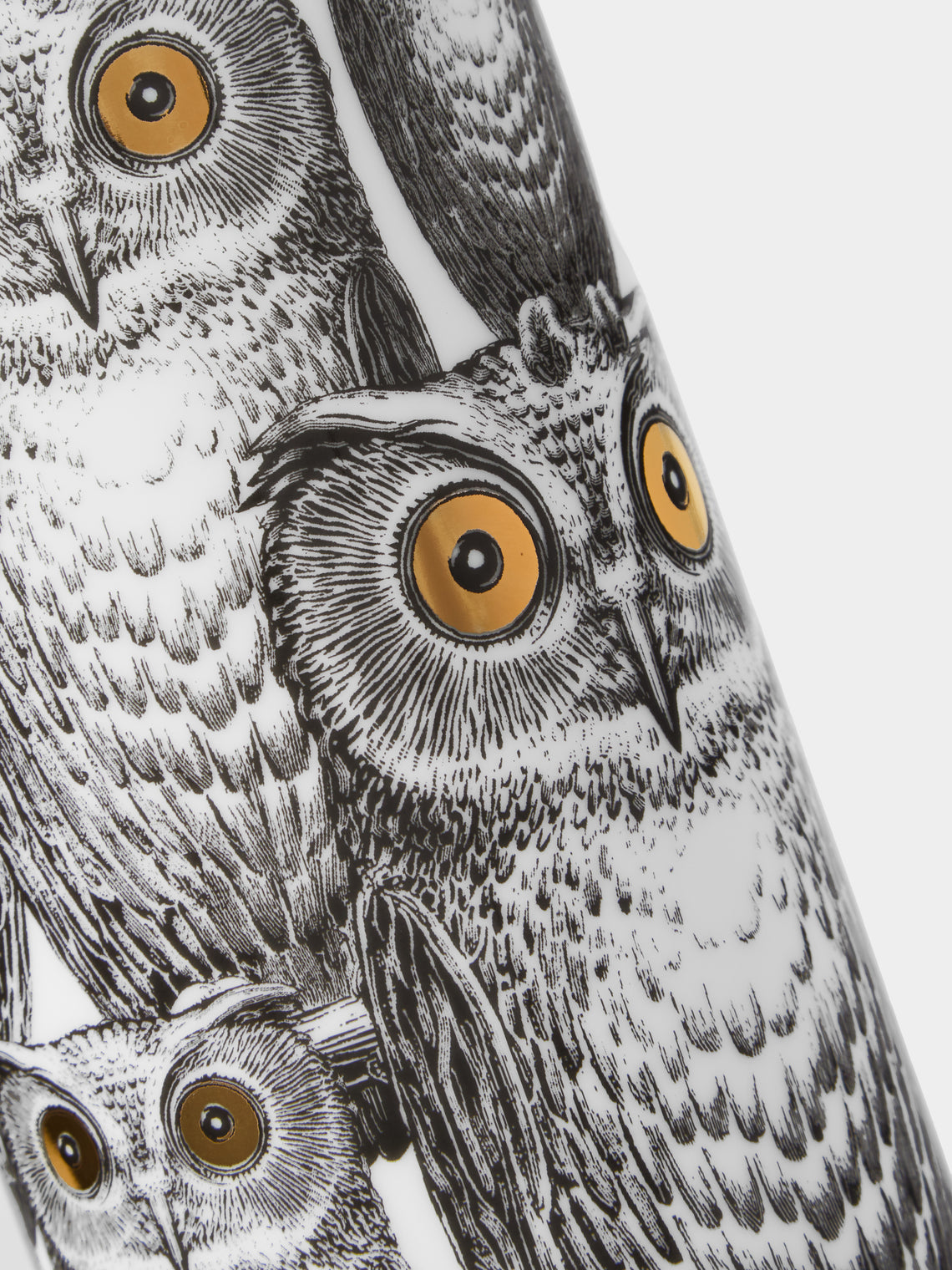 Fornasetti - Civette Porcelain Vase (8.5in/22cm) - Multiple - ABASK
