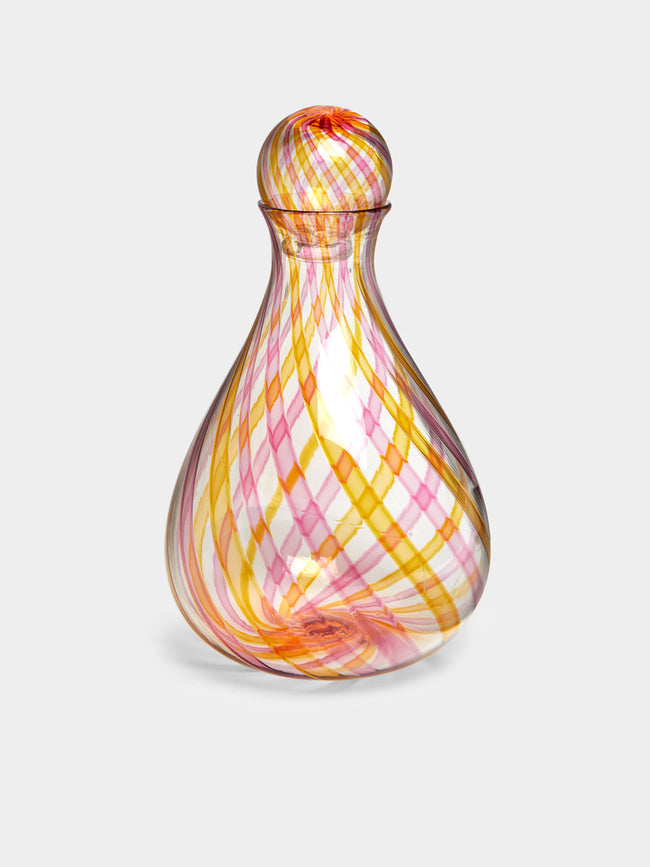 Emsie Sharp - Mouth-Blown Striped Decanter -  - ABASK - 