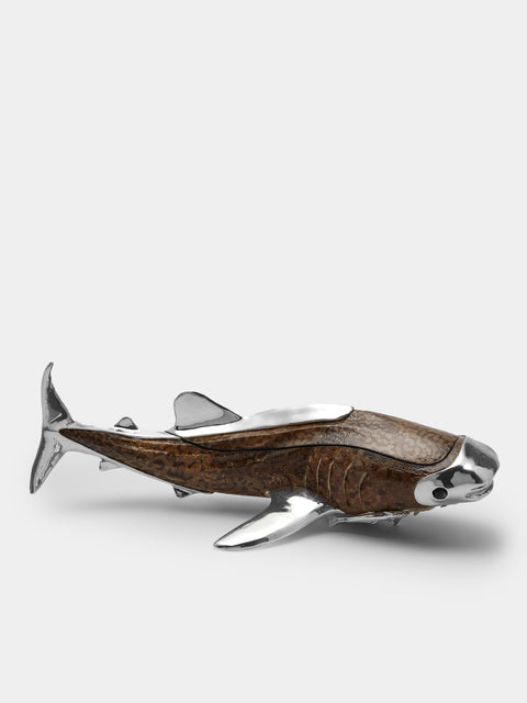 Objet Luxe - Whale Shark Silver-Plated Box - White - ABASK - 