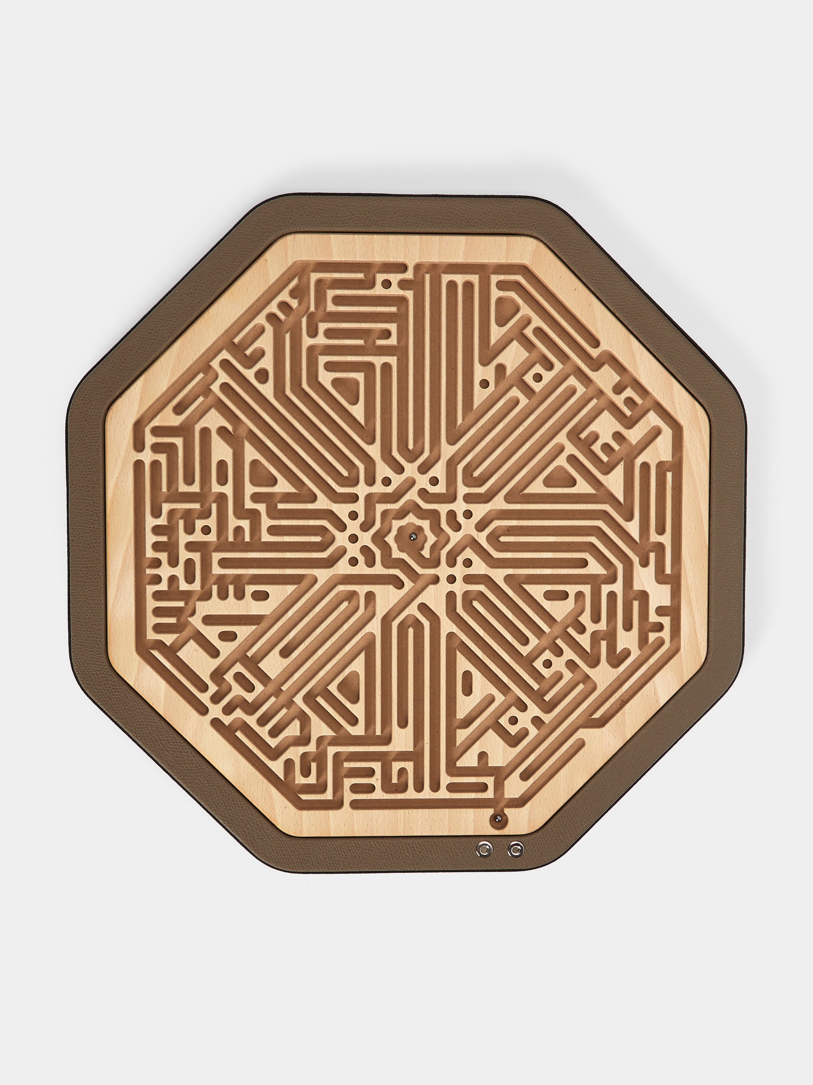 Labyrinth Set Brown Leather Jinn Labyrinth Set by Pinetti | ABASK