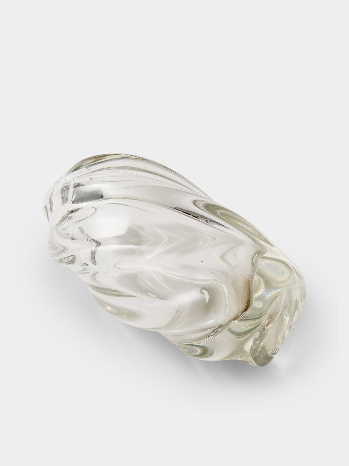 Antique and Vintage - 1950s Flavio Poli Sommerso Glass Bud Vase (7.5in/19cm) - Clear - ABASK