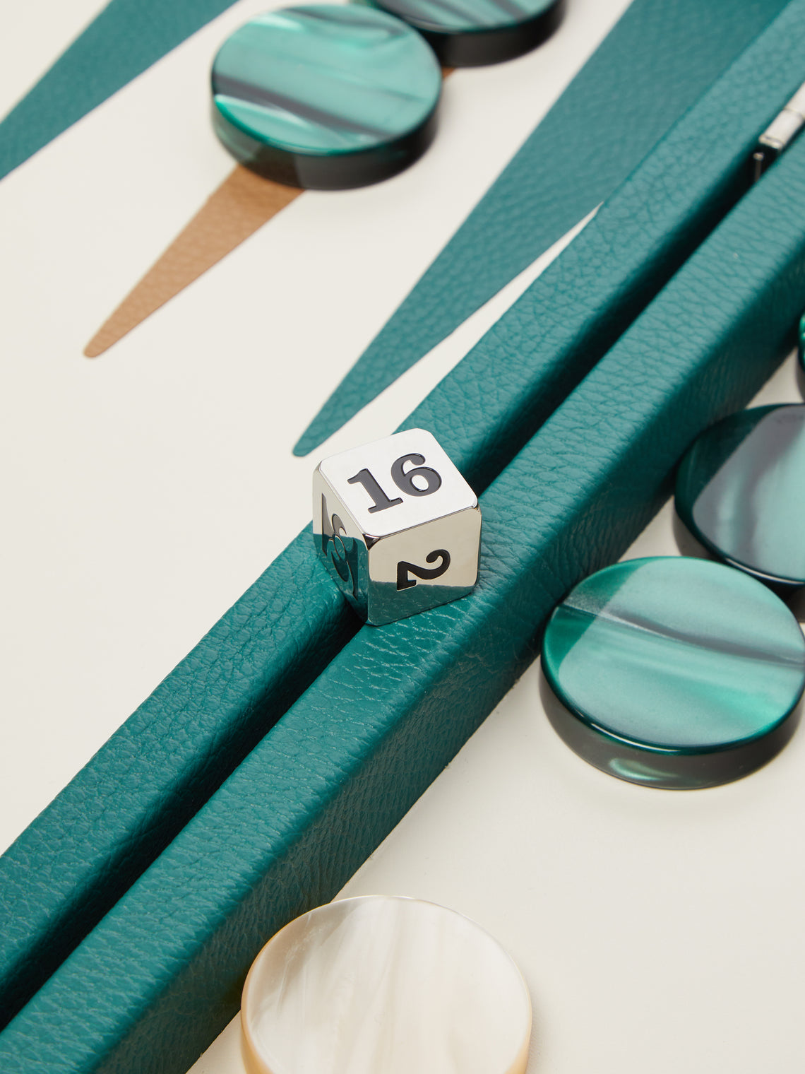 Leather Competition Backgammon Set
