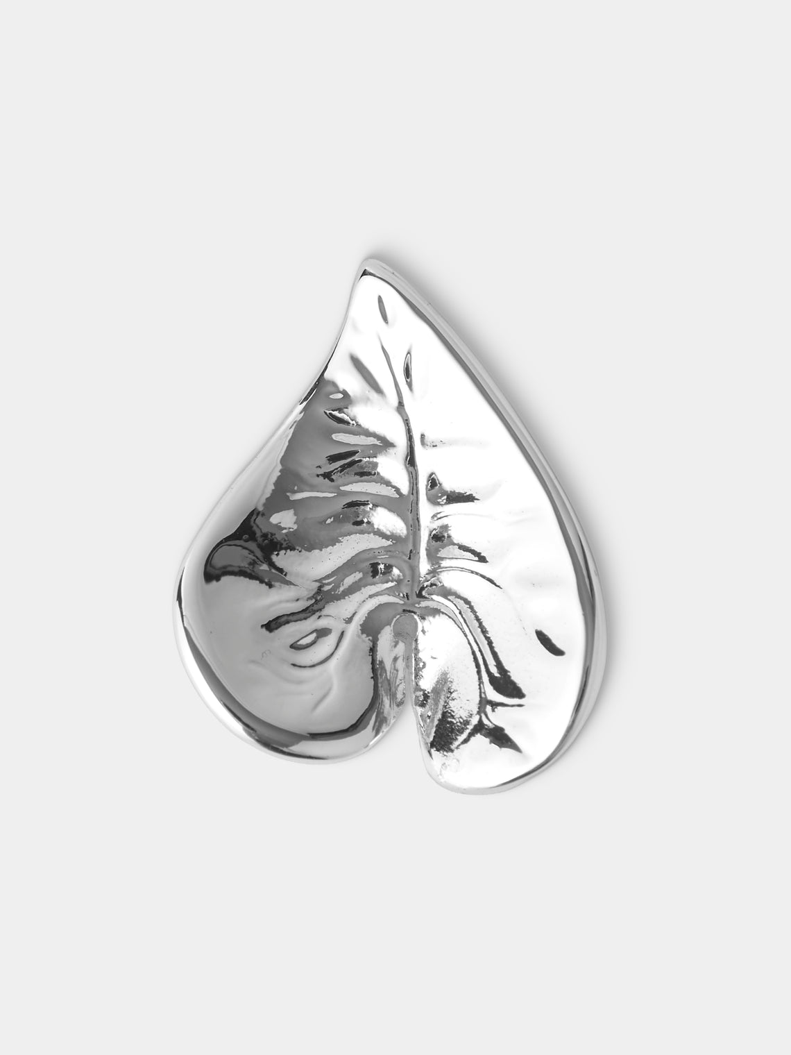 Ercuis - | Set of 6 | Leaf Silver-Plated Place Card Holders - Silver - ABASK