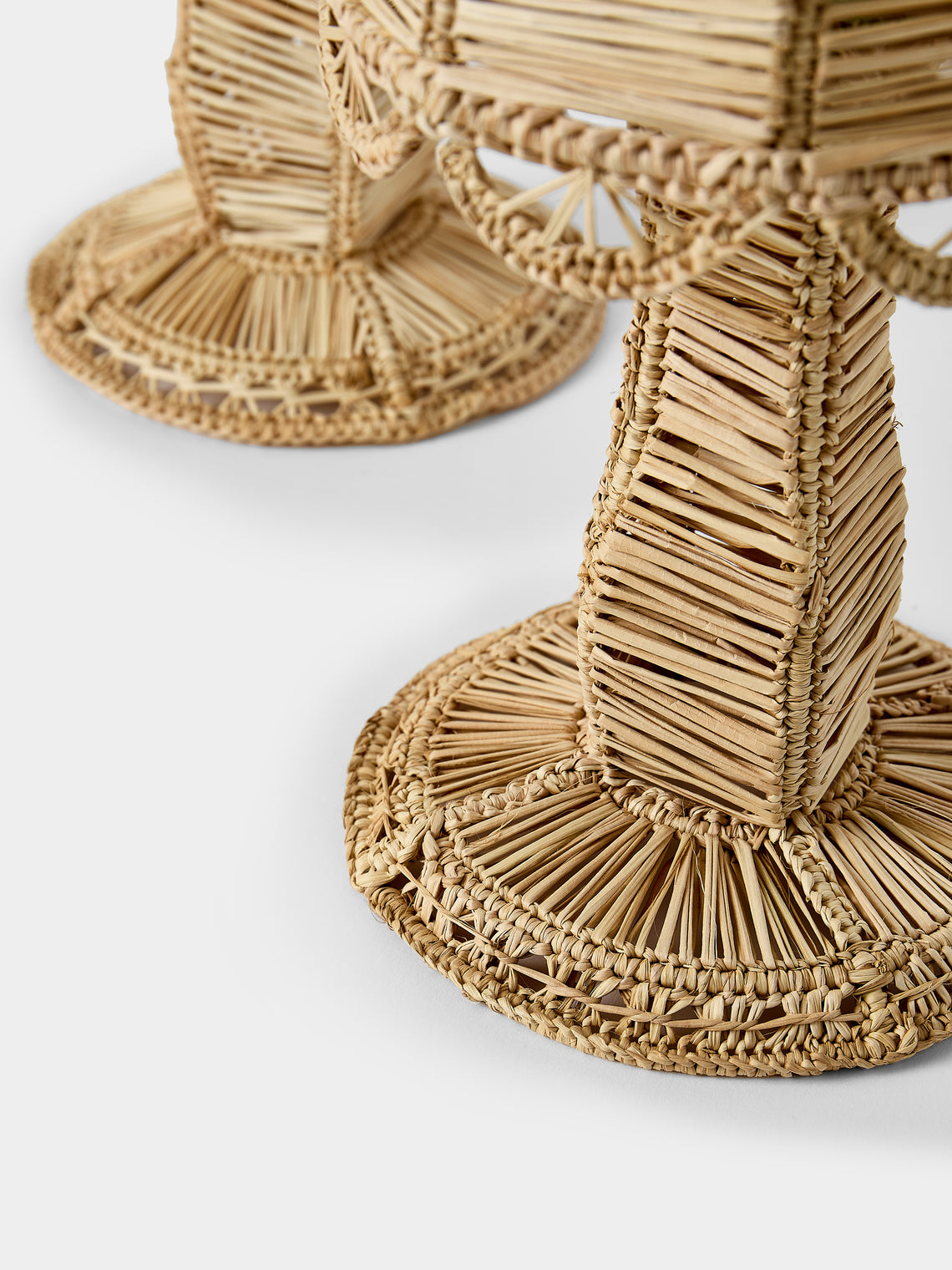 CasaLatina - | Set of 2 | Dayana Handwoven Iraca Palm Portable Lights - Beige - ABASK