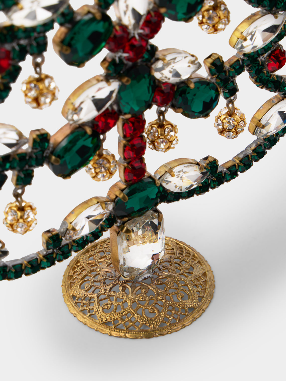 ABASK Decorations - Czech Crystal Tree - Green - ABASK