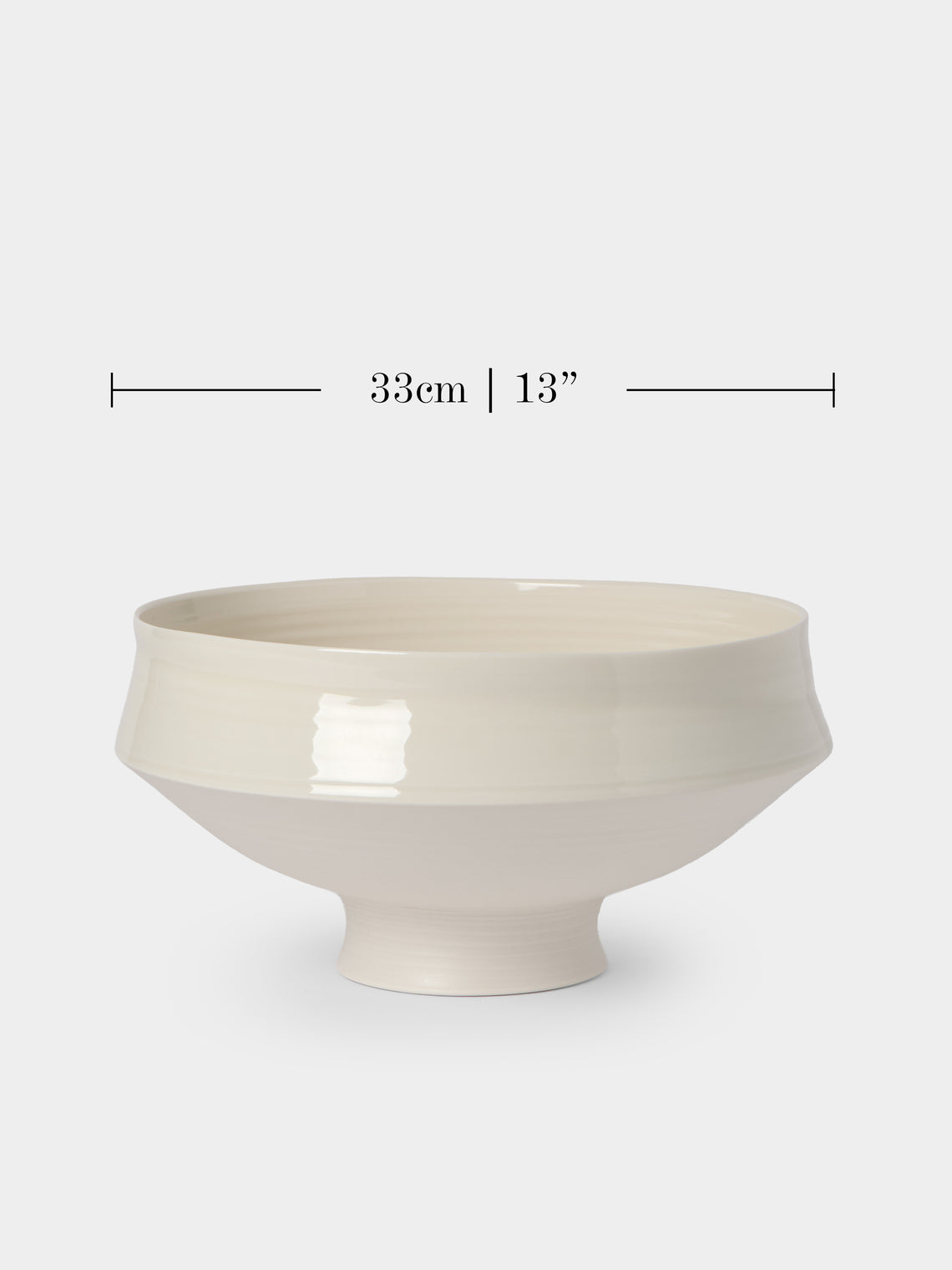 Johanne Coker - No. 3 Hand-Thrown Porcelain Bowl - White - ABASK