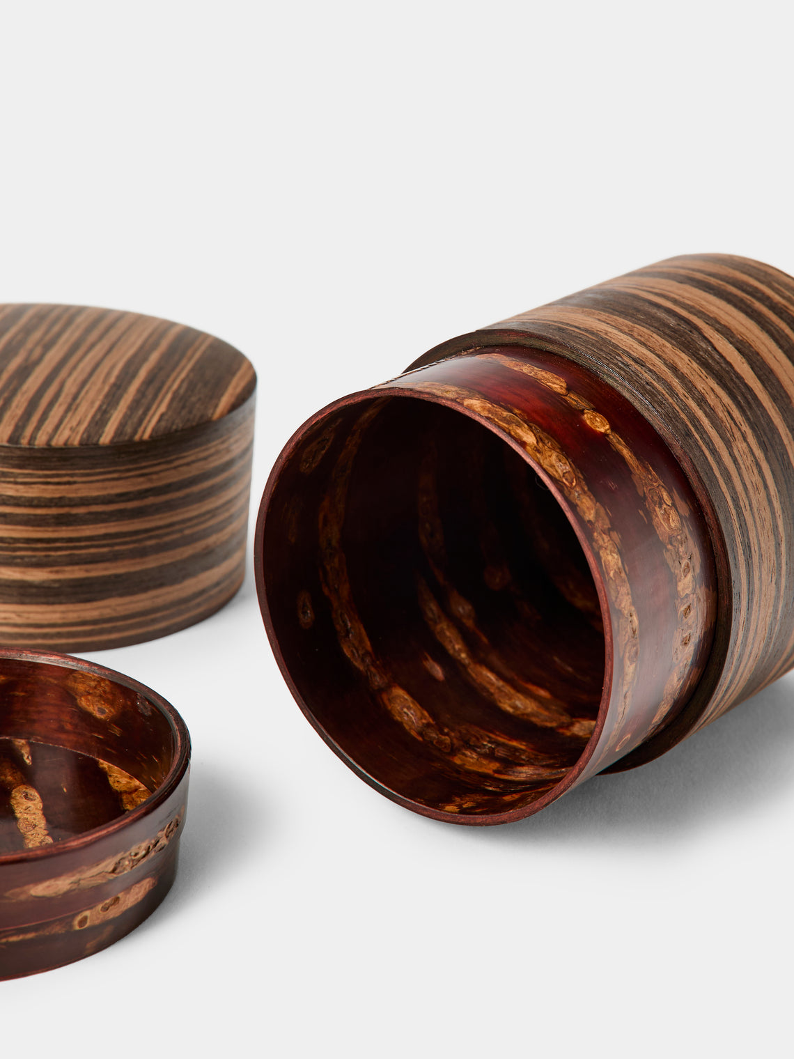 Denshiro - Signature Beeswax-Finish Cherry Bark Tea Canister - Brown - ABASK