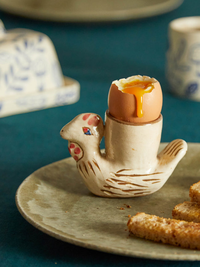Malaika - Chicken Hand-Painted Egg Cups (Set of 2) -  - ABASK