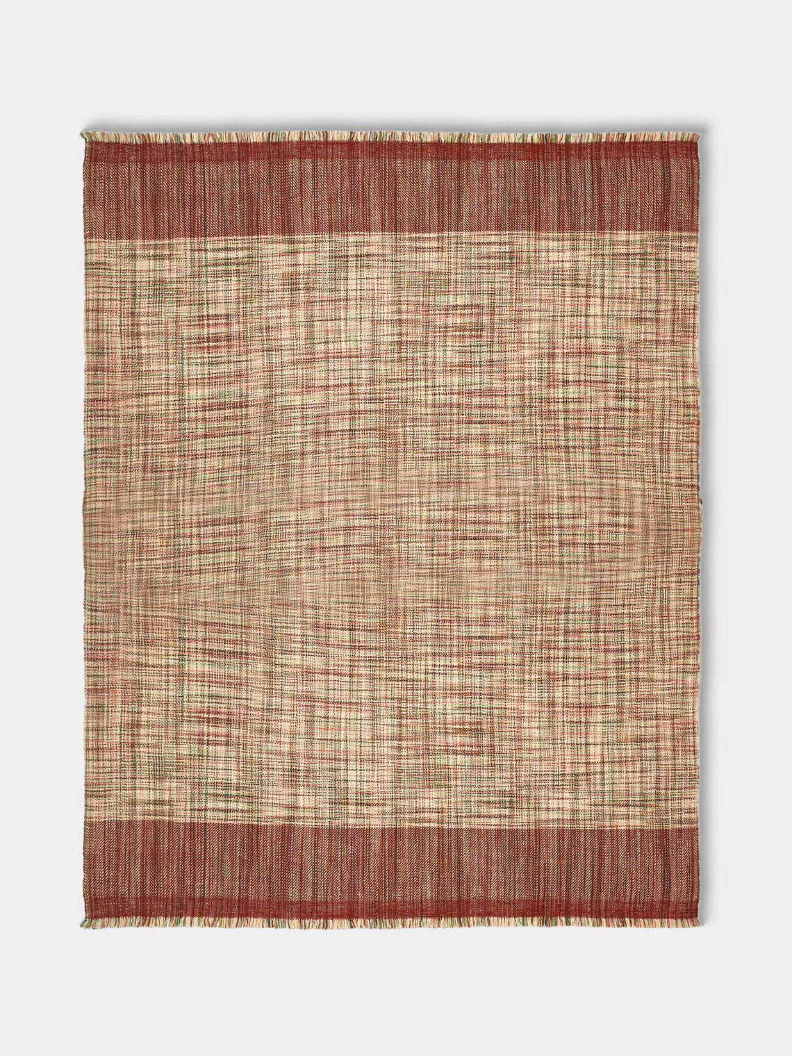 Me & K - Textured Cashmere Throw (75in/1.9m) - Red - ABASK