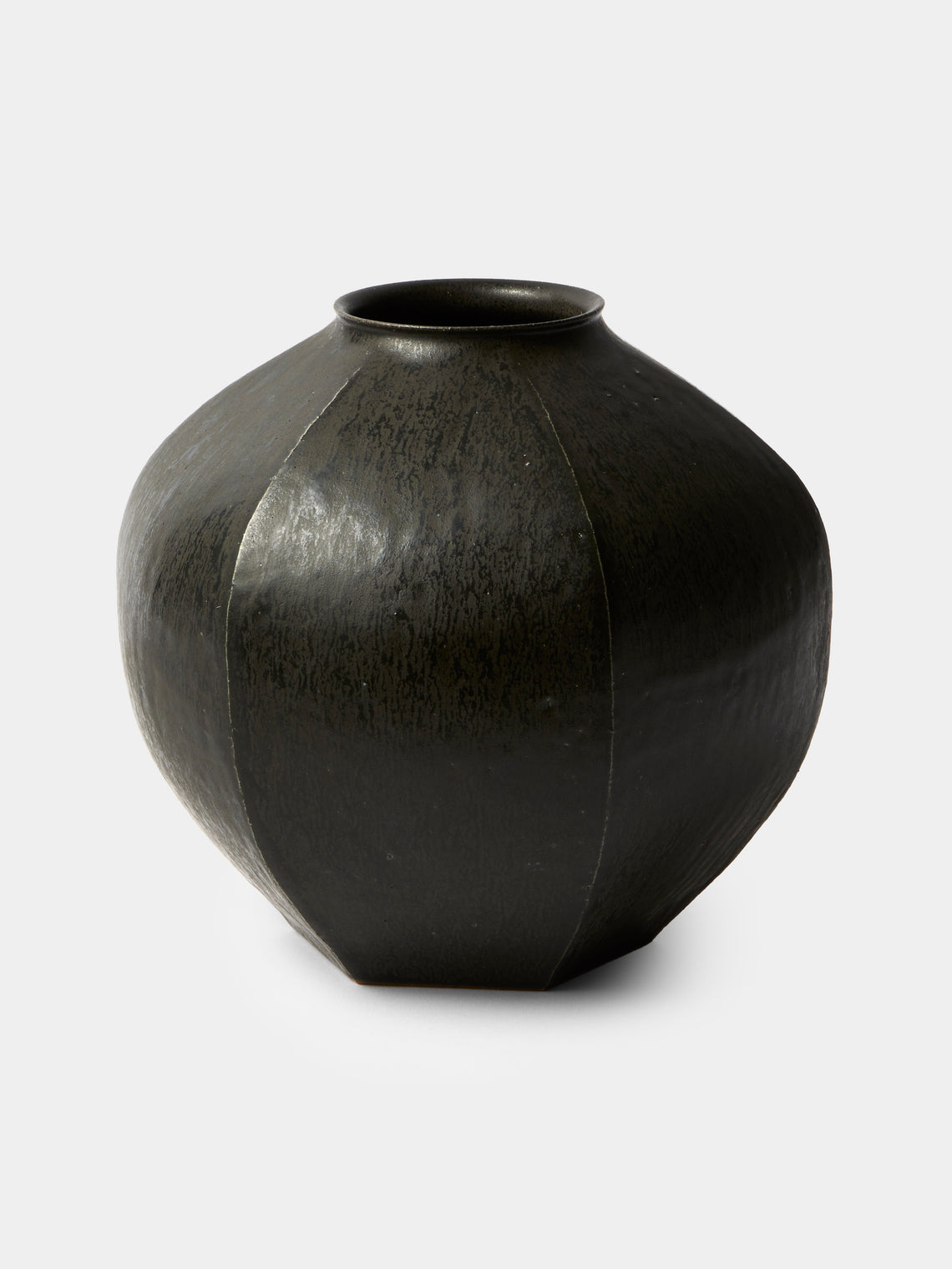 Lee Song-am - Black Clay Vase (10in/26cm) - Black - ABASK - 