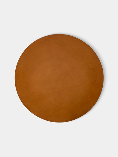Peter Speliopoulos Projects - Hand-Stained Leather Placemats (Set of 4) - Tan - ABASK - 