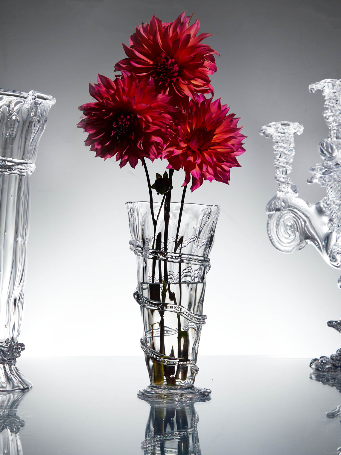 Hand-Blown Crystal Vase